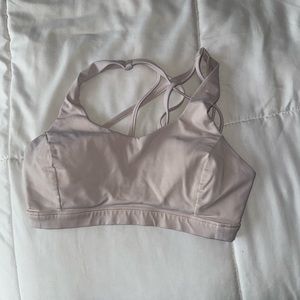 Nude/pink Lululemon sports bra